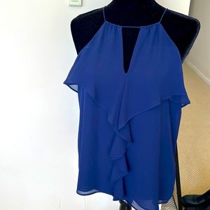 Navy naked zebra summer top